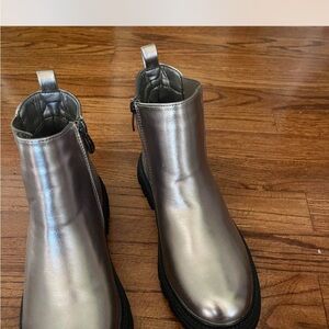 Girls Tahari Silver Ankle Boots